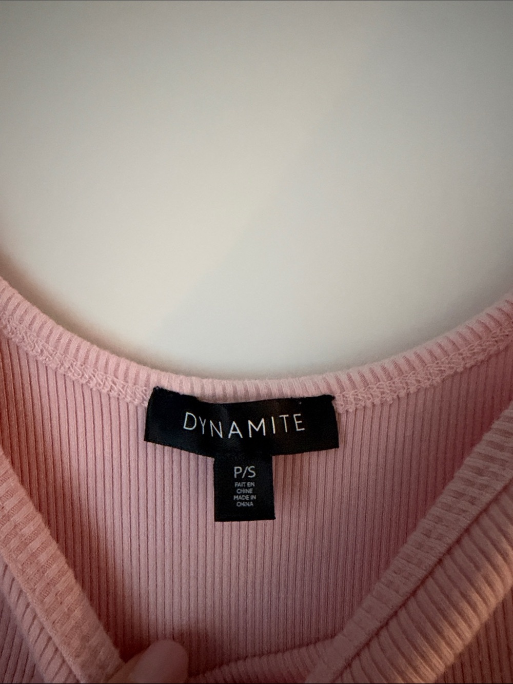 Dynamite Pink Ribbed Scoop-Neck Tank - Picture 2 of 2